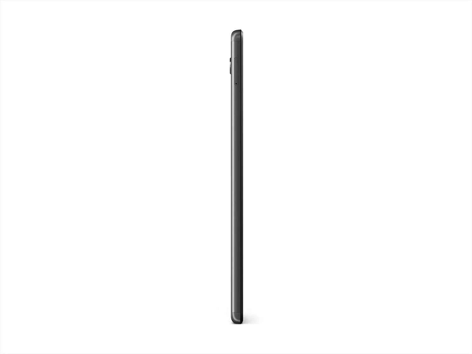 Vista laterale sinistra del Lenovo Tab M8 TB-8505F, evidenziando il design sottile e moderno del tablet da 8 pollici. Vista laterale sinistra del Lenovo Tab M8 TB-8505F, evidenziando il design sottile e moderno del tablet da 8 pollici.